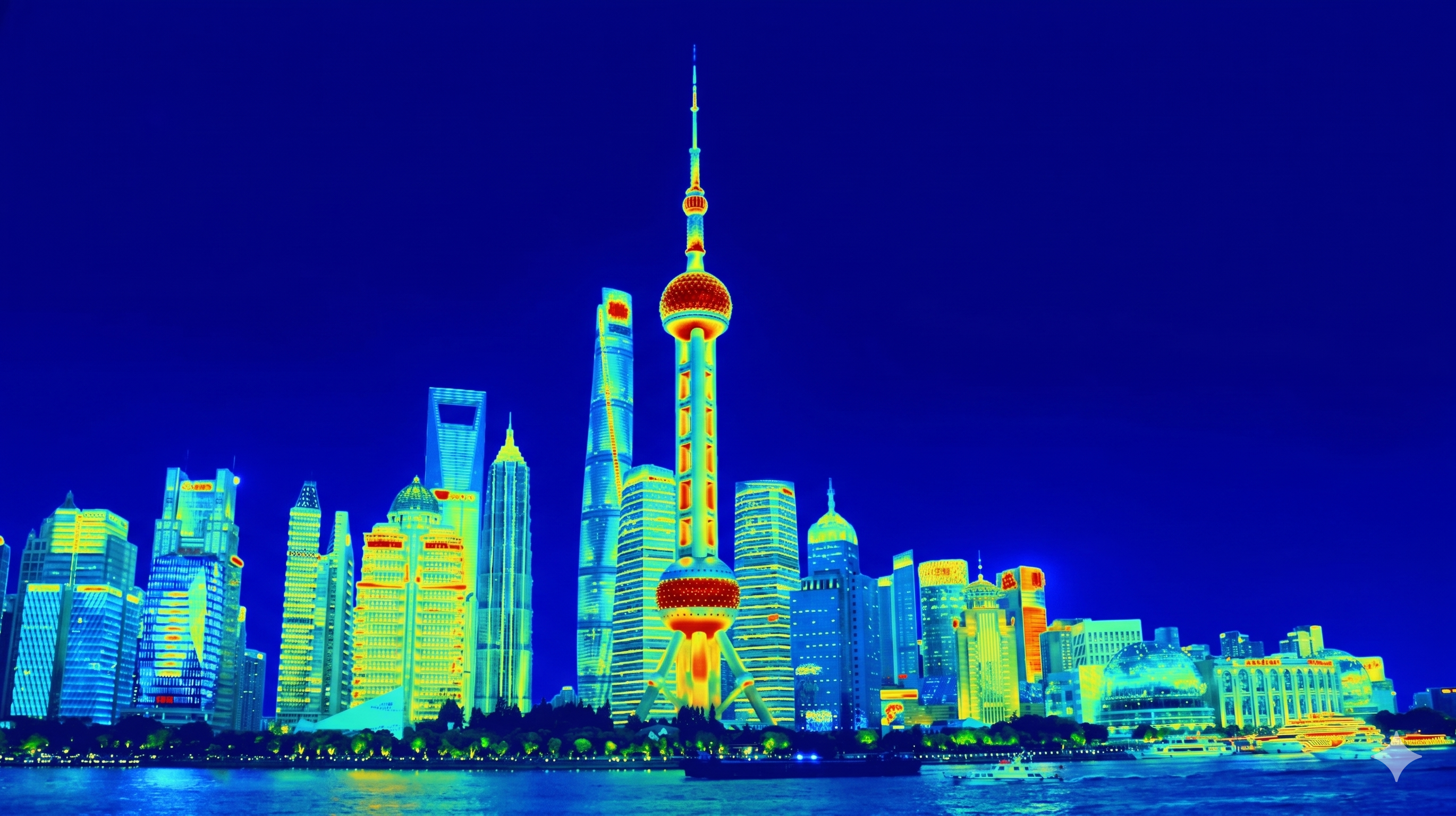 Shanghai thermal infrared view